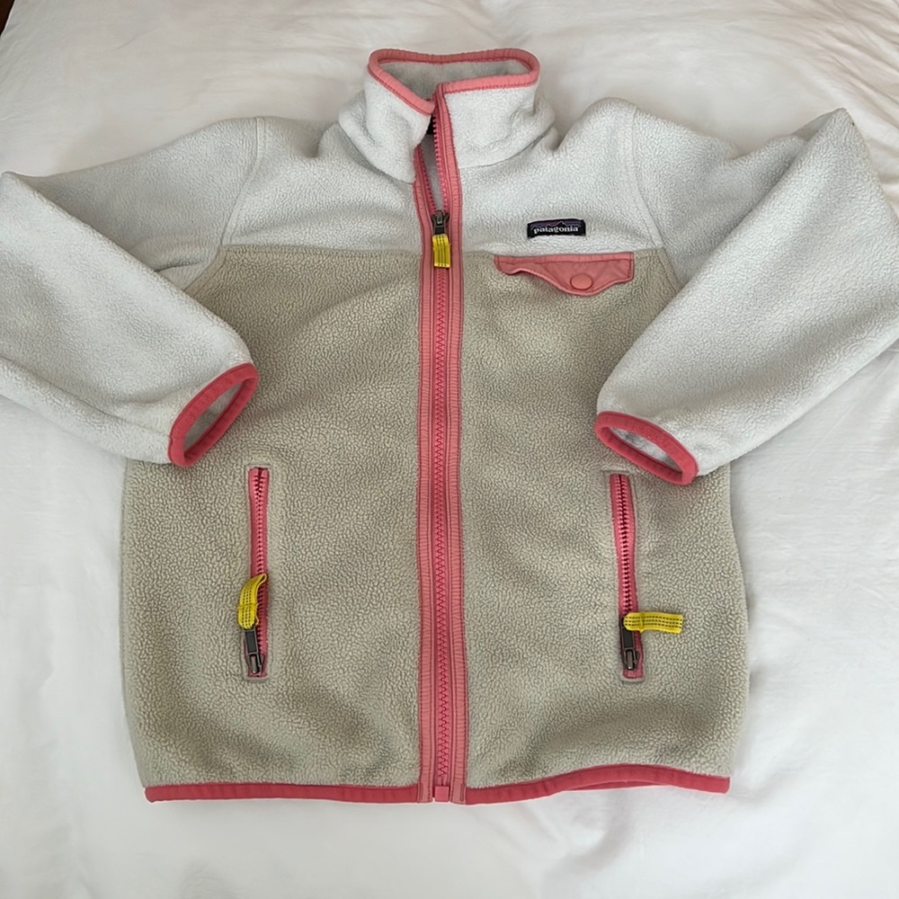 Girls zip fleece - great condition w/ no stains